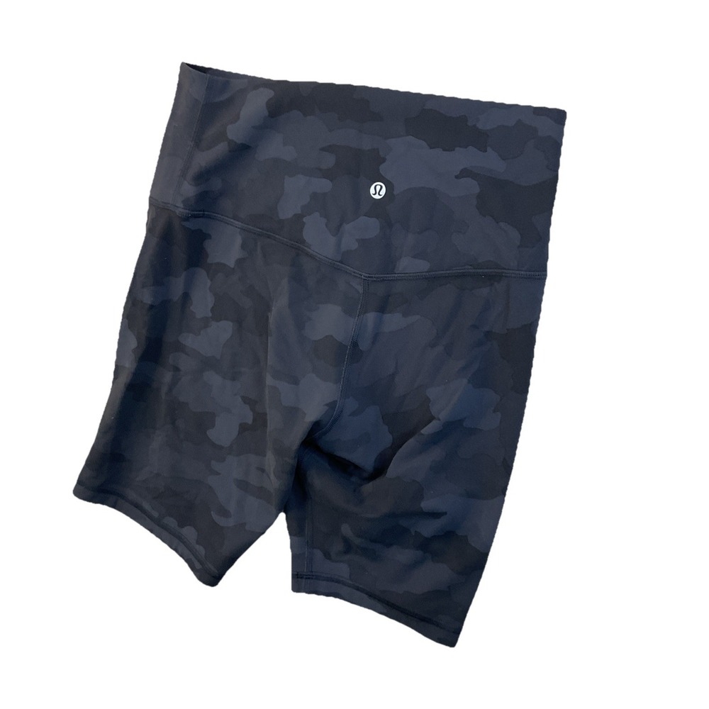 lululemon athletica Black/Charcoal Camo Align High-Rise Athletic Shorts